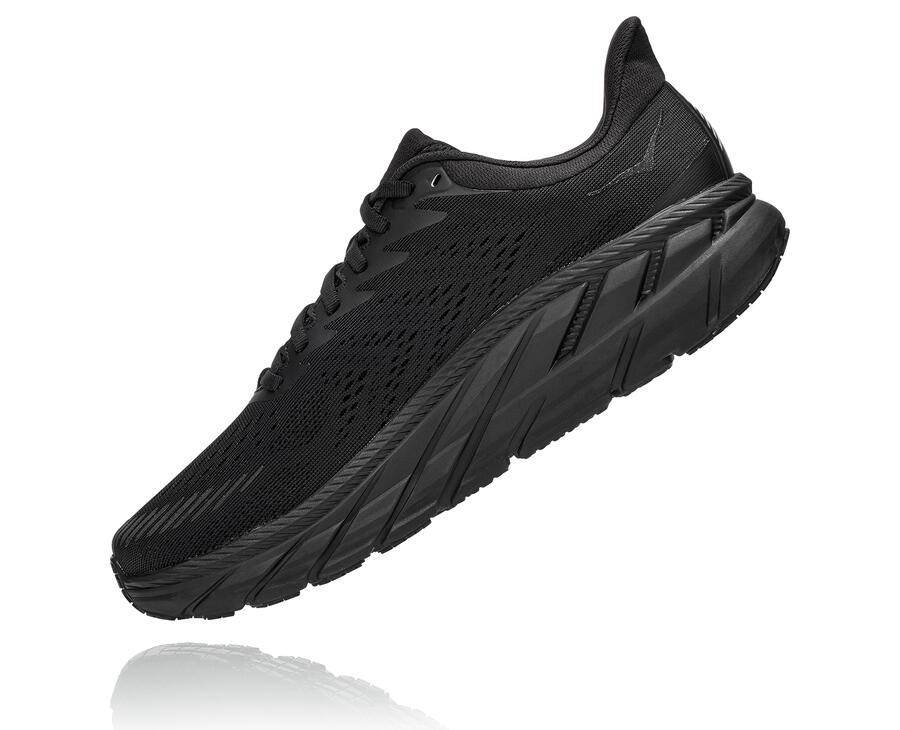 Hoka One One Koşu Ayakkabısı Erkek Siyah - Clifton 7 - UC5973260